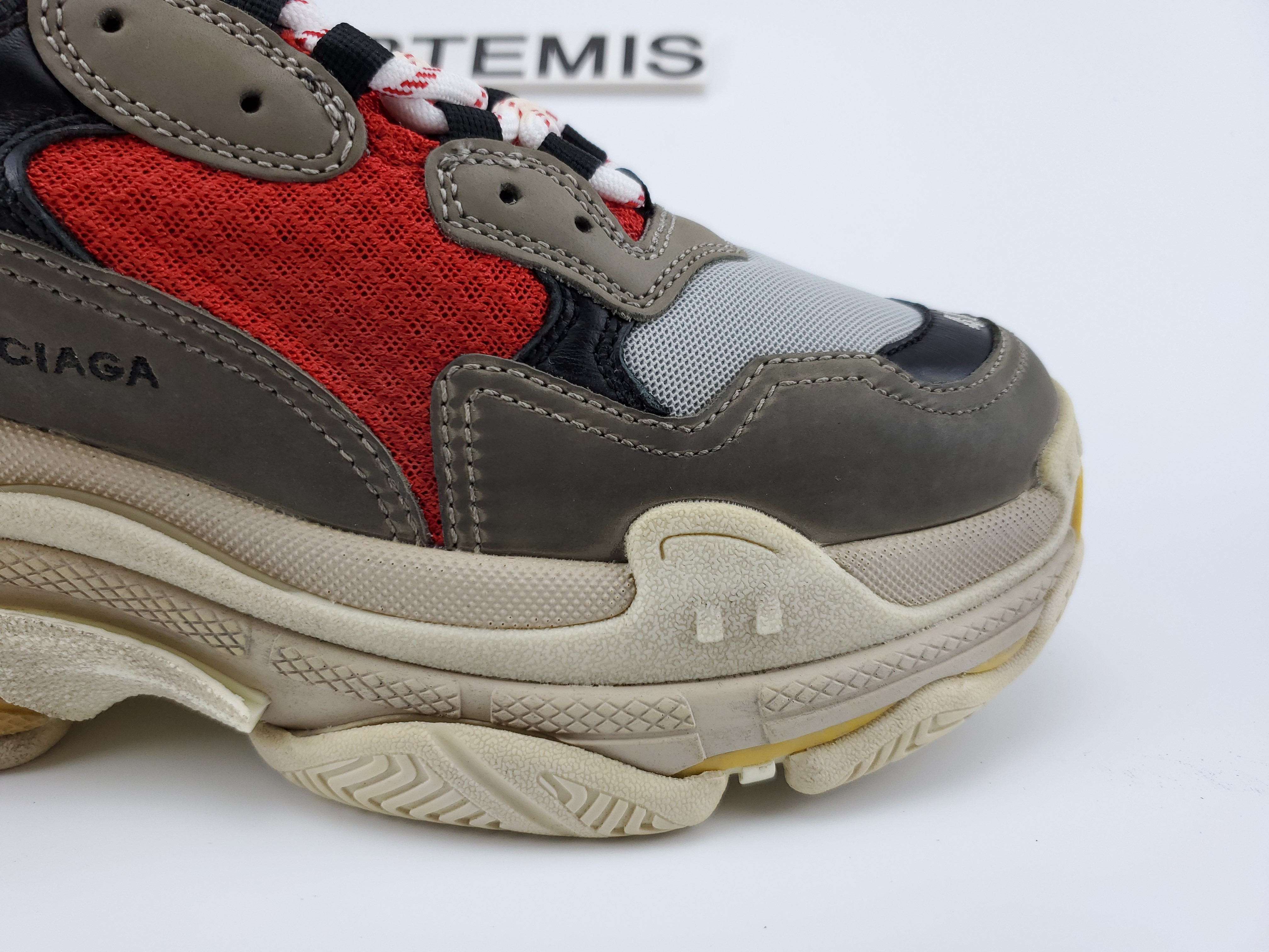 Balenciga Triple S Grey Red Blue (2018 Reissue)