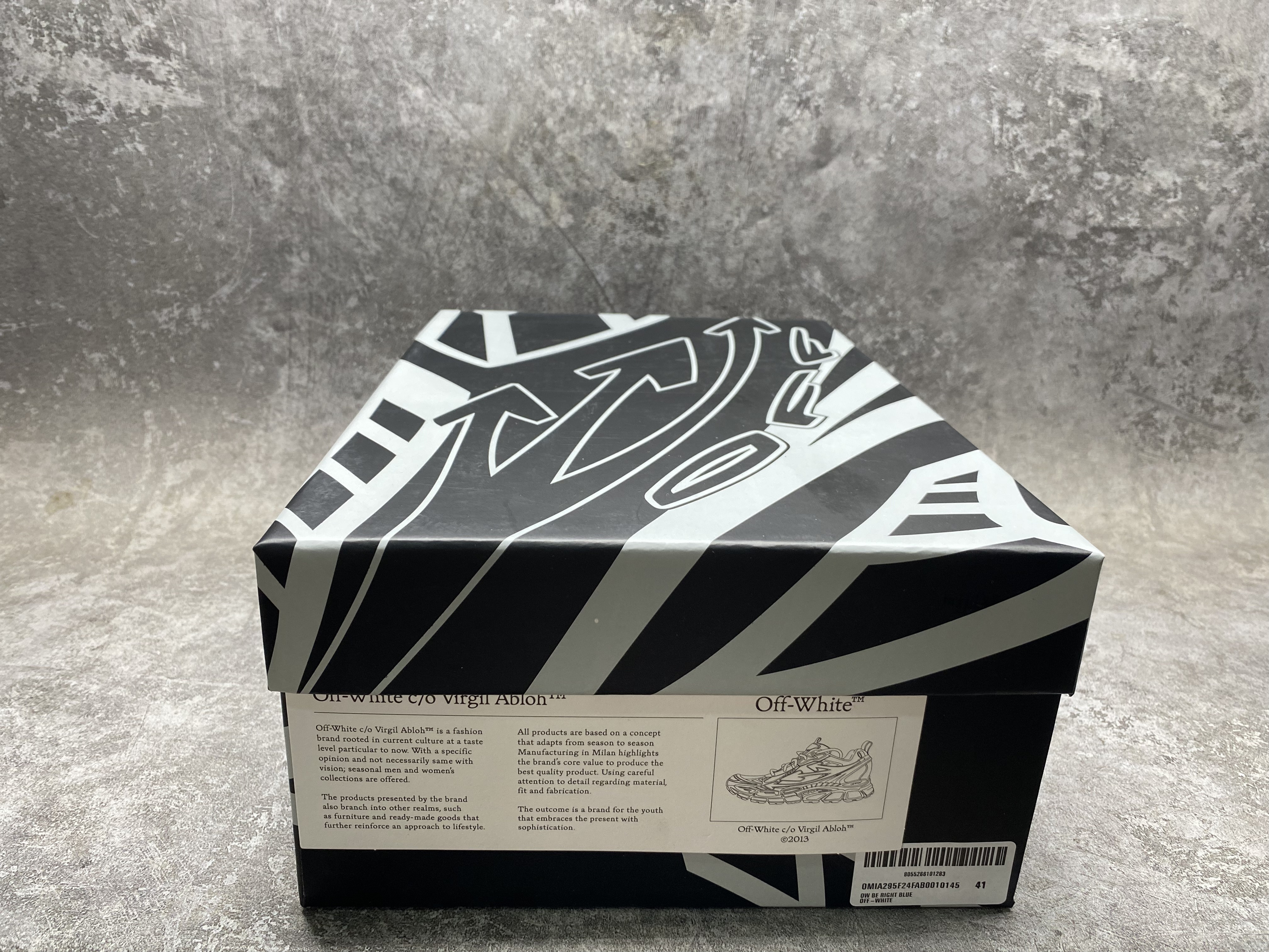 UA Off-White "BE RIGHT BACK"