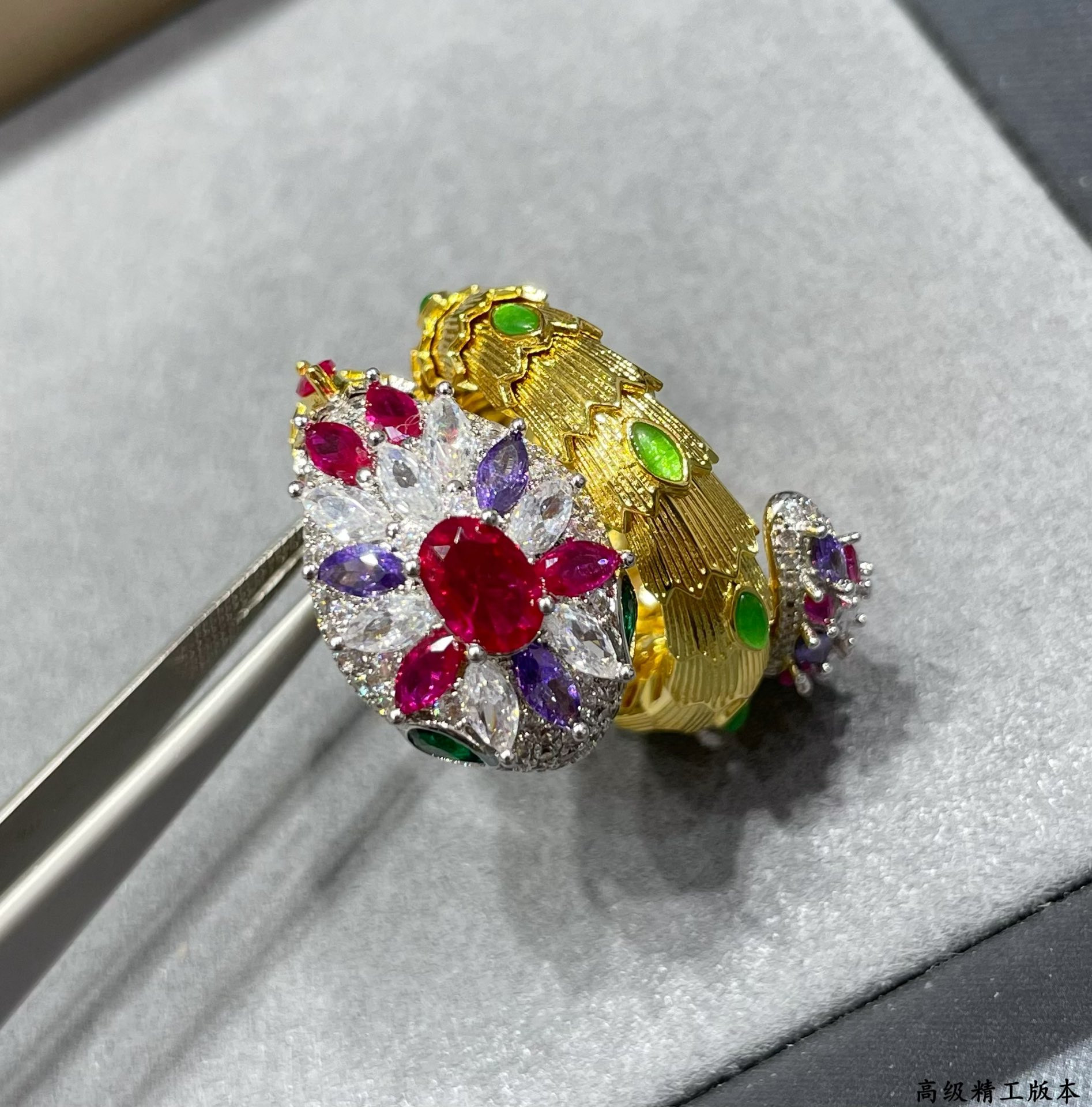 b*l*ai Di*m*nd princess snake ring