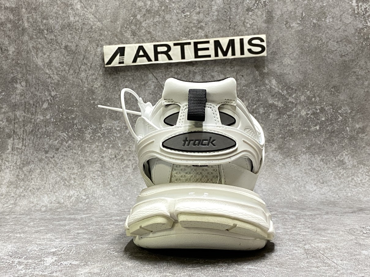 Balenciga Track White Black With Led Light