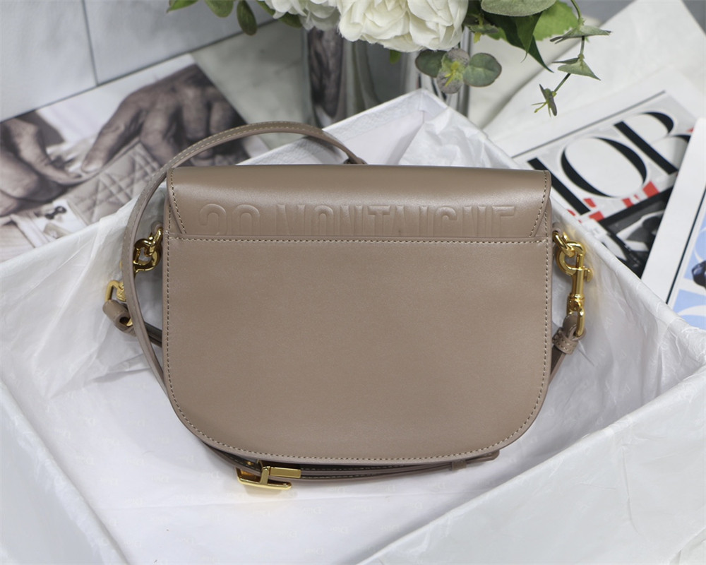 medium D*or bobby bag brown box calfskin