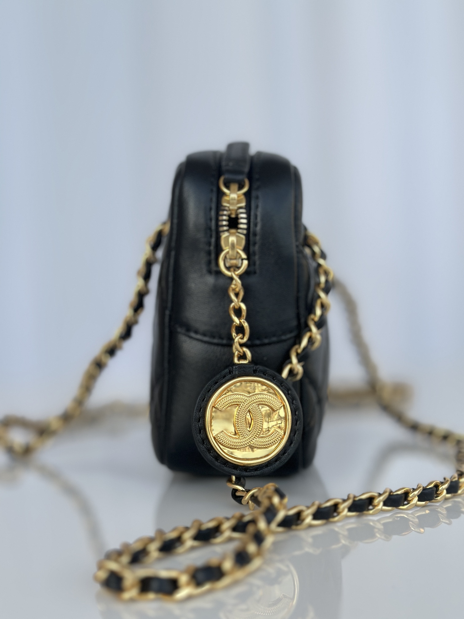 Ch*el mini camera case 12 x 18 x 7cm