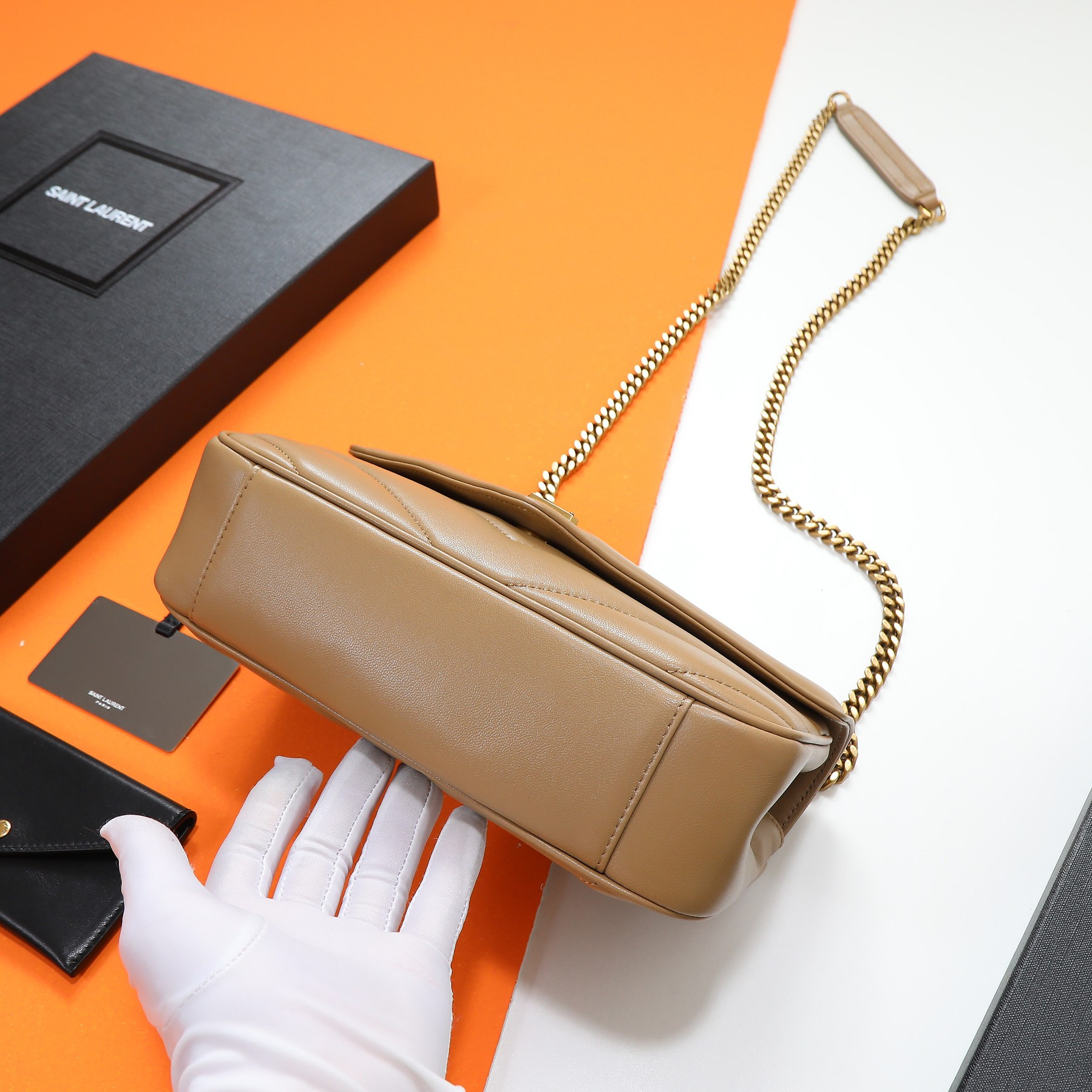 Y*L loulou small in matelassÉ lambskin 24x14x6cm